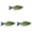 D, variant on 3 Pcs Hard Swimbait 3.93 Inch Multi Jointed for Topwater Bass, Slow Sinking Trout Fishing Crank Lure for Freshwater and Saltwater, Realistic Multi Jointed Swimbaits Kit, Fishing