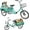 20 Inch-Green, variant on Akaber Adult Tricycle, 20 Inch 3-Wheel Bikes Carrying Passengers and Cargo, Trike for Adults with Front Baskets for Women, Seniors, Men, Low Step-Through Cruiser Bike for Cycling, Outing, Picnic