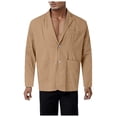 thumbnail image 5 of oqasdz Mens Suit Jacket Lightweight Solid Color Pockets Lapel Button Down Fashion Leisure Business Wedding Coat Top,Size M, 5 of 7