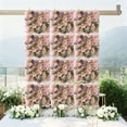 thumbnail image 2 of SLYNSHome 1Pcs Artificial Flower Wall Panels Wedding Decorations,Pink 14x14 inch 3D Silk Floral Backdrop for Wedding Party Indoor Outdoor Decor, 2 of 7
