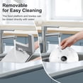 thumbnail image 3 of TERUISI Meat Slicer, 200W Electric Deli Food Slicer with 2 Removable 7.5'' Stainless Steel Blades and Tray, 0-15mm Adjustable Thickness For Home Use,, 3 of 7