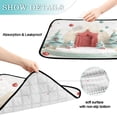 thumbnail image 3 of Washable Pet Pee Pads with Super Absorbent Reusable Training Pads for Dogs & Cats Cute Christmas Podium Scene, 3 of 6