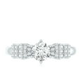thumbnail image 4 of Rosec Jewels Certified Lab Diamond Promise Engagement Ring, 5 mm, EF-VS Quality - Ideal For Gift, 925 Sterling Silver, US 4.00, 4 of 8