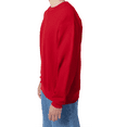 thumbnail image 3 of Hanes Ultimate Cotton Crewneck Sweatshirt, Men's Fleece High-Stitch Sweater, Deep Red, L, 3 of 5