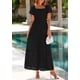 thumbnail image 3 of Vestido de verano PRETTYGARDEN 2025 con ojales y cuello cuadrado y manga abullonada, 3 of 9