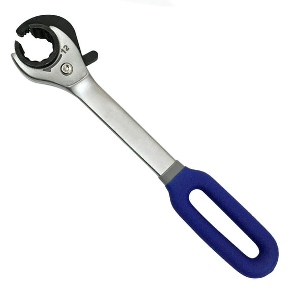 4LIFETIMELINES 12 mm Metric Ratcheting Open End Line Wrench