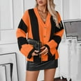 thumbnail image 2 of Jalioing Fall Sweater Cardigan Womens Casual Open Front Sweaters Coat Color Block Long Sleeve Knit Outwear, 2 of 5