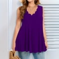 thumbnail image 2 of CHUMUD Plus Size Workout Tank Tops for Women Athletic Loose Fit Top Trendy Sleeveless Ruffle V-Neck Babydoll Gym, 2 of 5