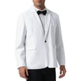 thumbnail image 5 of CHAQUETA DE TRAJE DE NEGOCIO SÓLIDA PARA HOMBRES CON SOLAPA NOTCH Y UN BOTÓN L BLANCA, 5 of 5