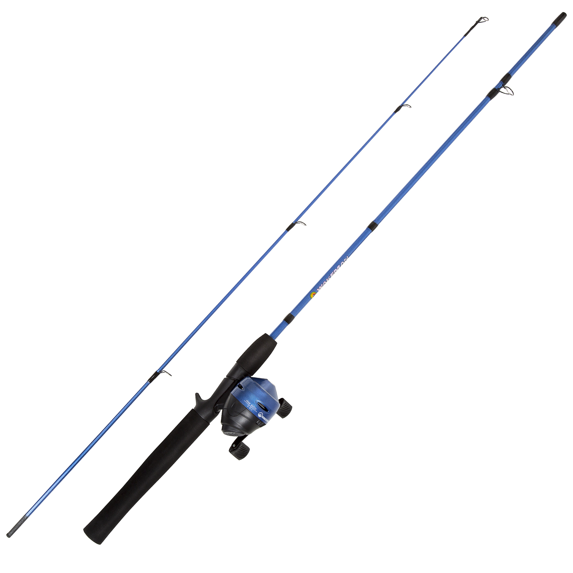 Wakeman Swarm Series Spincast Rod and Reel Combo - Blue Metallic ...