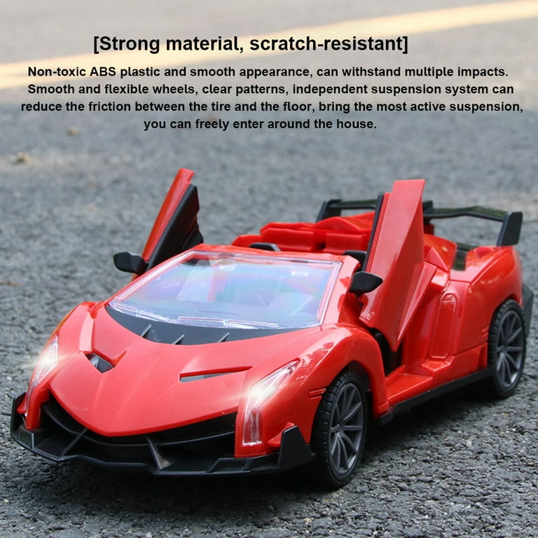 TureClos Car Toy Remote Control Rechargeable Racing Car Toy Wireless High  Speed Children Gift, Type 2, Red