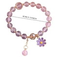 Colorful Glass Amethyst Children's Bracelet Female Crystal Beaded