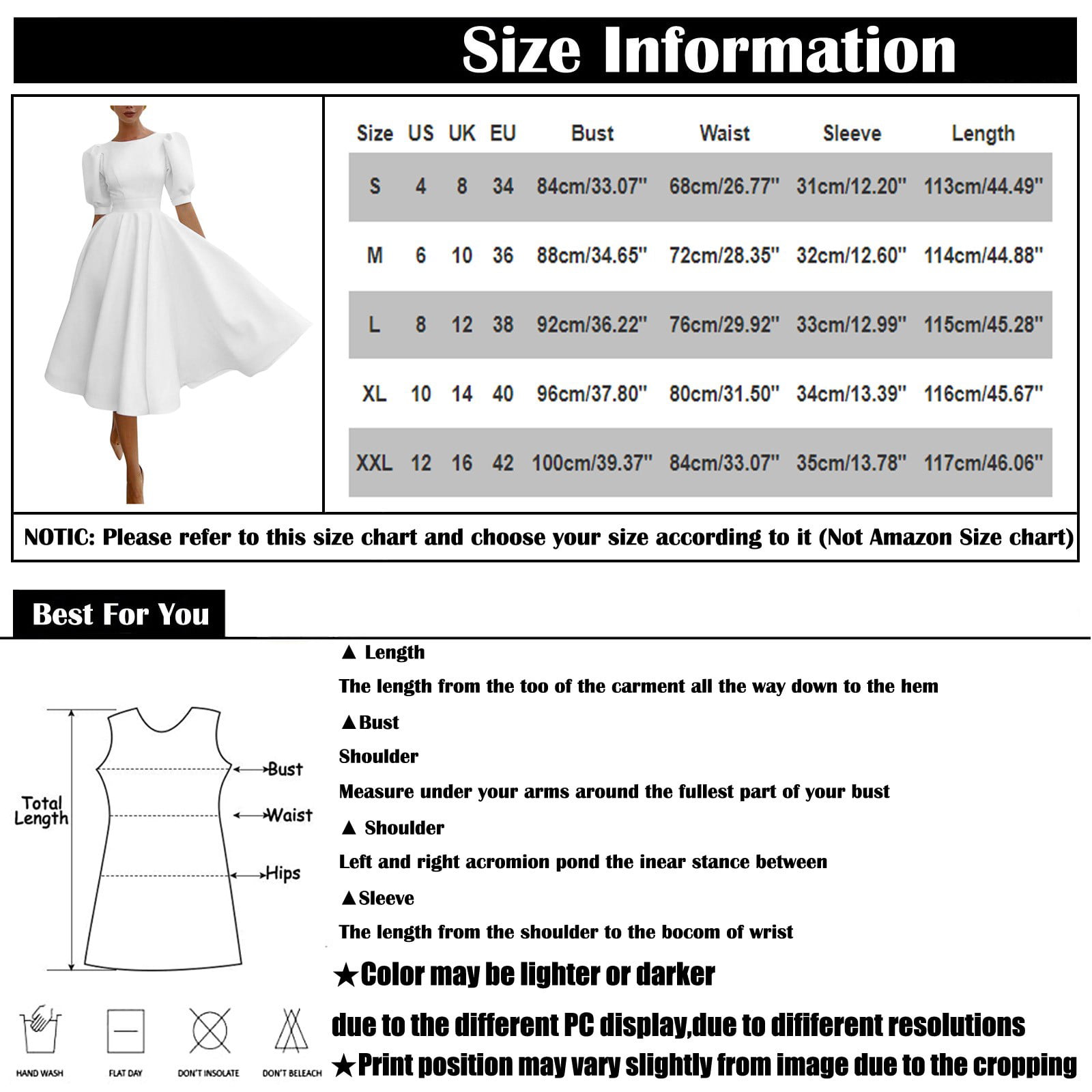 BEEYASO Clearance Summer Dresses for Women Solid Round Neckline A-Line  Mid-Length Sexy Short Sleeve Dress Pink m 