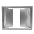 thumbnail image 5 of Miumaeov BBQ Double Access Door 31"W x 24"H Stainless Steel Wall Construction Vertical Modern Outdoor Kitchen Door with Hooks for BBQ Island Grilling Station Outside Cabinet, 5 of 12