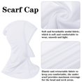 thumbnail image 3 of Miaocao Hijab Cap for Women Adjustable Muslim Stretchy Turban Full Cover Shawl Cap Full Neck Coverage Small and medium, 3 of 7