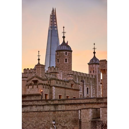 LAMINATED POSTER The Shard Tower Of London Places Of Interest Sunset Poster Print 24 x (Best Place For Sunset In London)