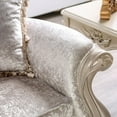 thumbnail image 4 of Furniture of America Jansing Solid Wood Tufted Arm Chair in Off White, 4 of 8