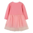 thumbnail image 3 of Cathalem Girls Dresses Cotton Long Sleeve A-Line Cute Midi Casual Sundress (Pink,110), 3 of 6
