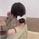 thumbnail image 2 of Bow Scrunchies for Women Ponytail Holder Hair Ties Silk Scrunchies for Hair Ropes Bowknot Black Red White Scrunchy Hair Accessories Elastic 3PCS 5cm, 2 of 5