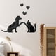 thumbnail image 5 of Pegatinas decorativas de pared acrílicas con diseño de animales | Vinilos decorativos removibles de perros y gatos | Arte de pared reflectante autoadhesivo para sala de estar, dormitorio infantil, 5 of 6