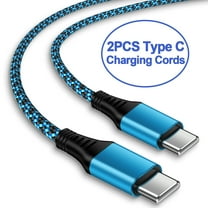 USB C Cables,Type C USB Cables 6ft-2PACK,AILKIN USB  a to Type C Cable Android Type C Charger Charging Cords USB-C Phone Cables,Blue