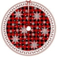thumbnail image 2 of Polyester Christmas Tree Skirt with Water-Repellent Fabric for Indoor and Outdoor Holiday Decorations, 2 of 6