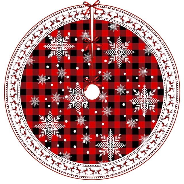 Yhmxh Falda para árbol de Navidad, falda para árbol de Navidad de Papá Noel para decoraciones navideñas, falda para árbol de Navidad, fiesta de Año Nuevo, decoración para interiores