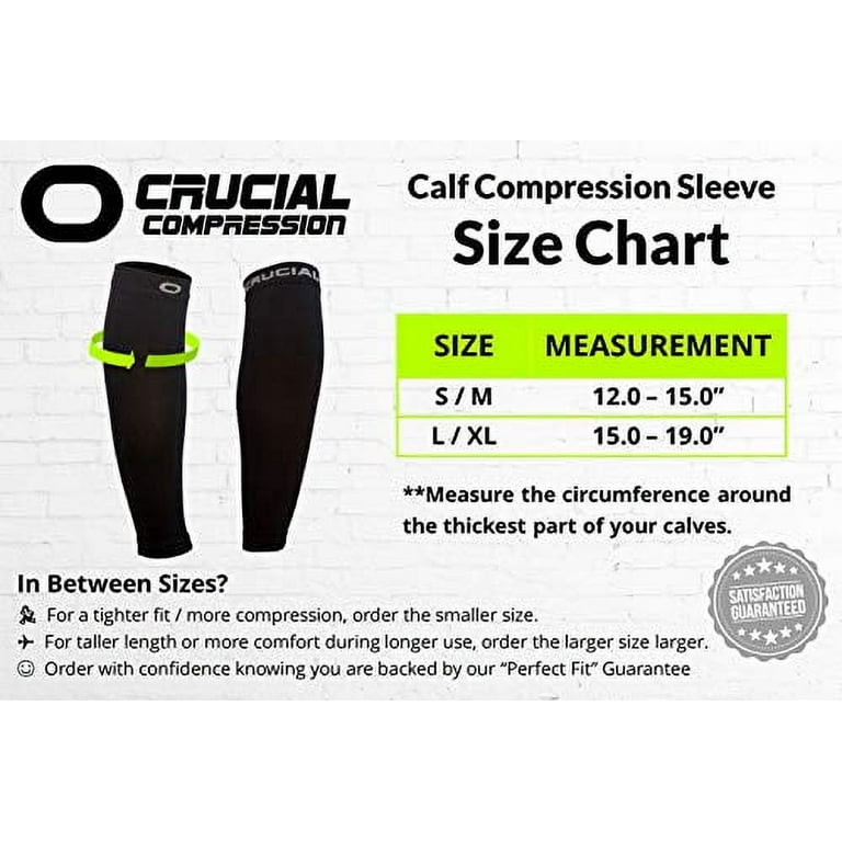 Calf Compression Sleeve for Men & Women (20-30mmHg) - Best Calf