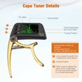 thumbnail image 5 of Guitar Tuner Chromatic Clip on Tuner For Guitar Bass Violin Ukulele Banjo Brass, 5 of 5