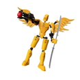 thumbnail image 4 of Figura de acción articulada móvil para niños, cuerpo Flexible con accesorios, Robot de acción, modelo de cuerpo de hombre, regalo, dibujo de juego de Amarillo, 4 of 8