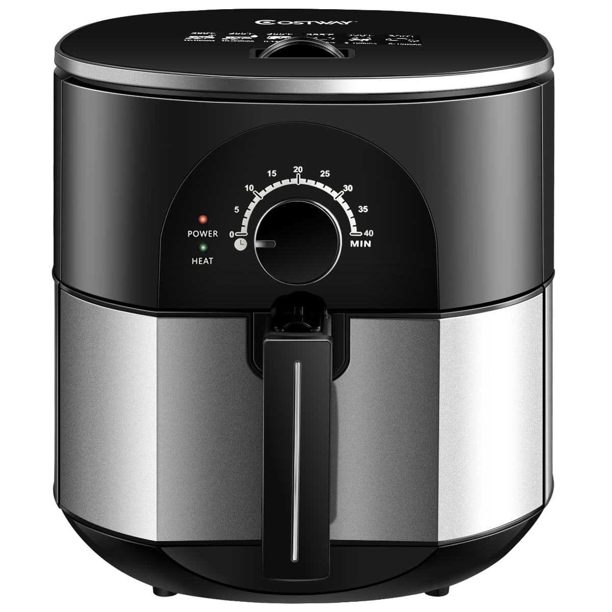 Costway 3.5QT Electric Stainless Steel Air Fryer Oven Oilless Cooker