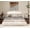 White, variant on Archie Puffy Grounded Upholstered Platform Bed, Queen, Almond White