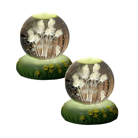 

NGHnuifg Night Light Flower 3D Rose Carved Table Light USB LED Night Light Cute Cat Statue Bedroom Decoration Birthday Suitable Boys Room Colorful Lamp Sunset Lamp *2PCS