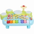 thumbnail image 3 of Xylophone Drum Toys Set, Early Educational Learning Toys 3 Main Instruments Smooth Musical Instruments Toys with  Plastic for Kids for Gifts, 3 of 7