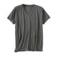thumbnail image 2 of Ceisia Men's Solid V-Neck Short Sleeve Pajama Top Soft Comfortable Sleep Loungewear Dark Gray L Gifts, 2 of 4