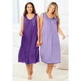 thumbnail image 4 of Only Necessities Plus Size 2-Pack Sleeveless Nightgown, 4 of 6
