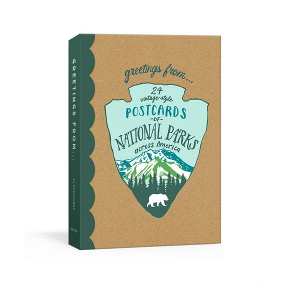 Blackbird Letterpress: Greetings From : 24 Vintage-Style Postcards of National Parks Across America (Cards)