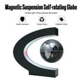 thumbnail image 3 of Mistaha 3" C Shape Magnetic Levitation Globe Maglev Levitation Rotating Globe World Map with Colored LED Lights for Teaching Home Office Desk Decoration, 3 of 8