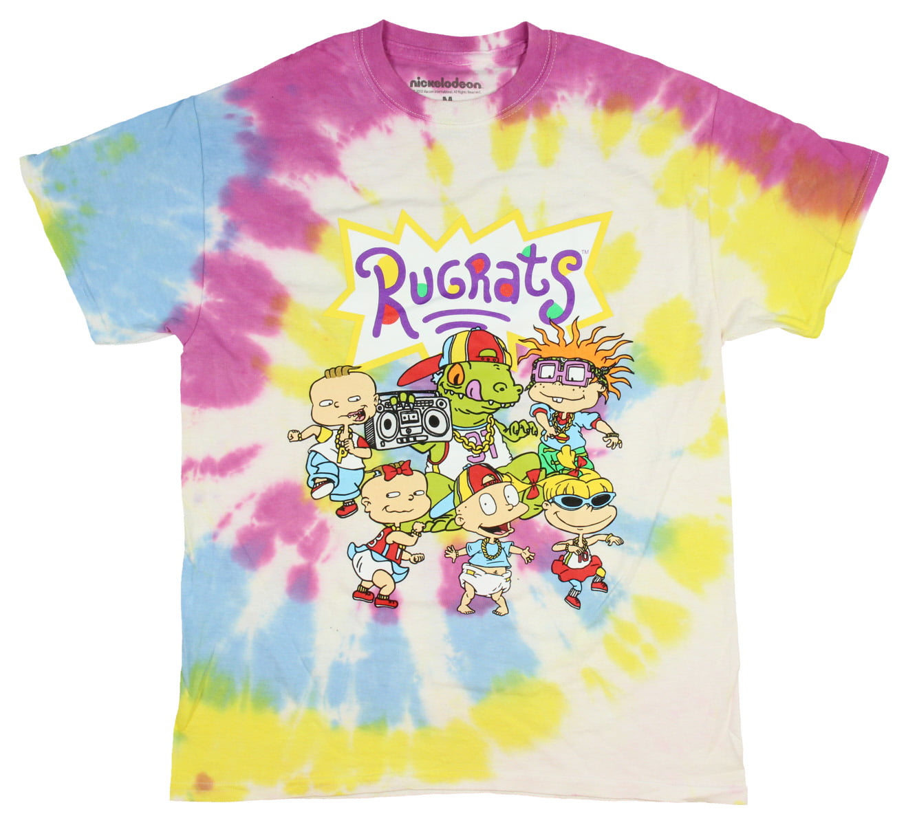 Hybrid - Nickelodeon Rugrats Rap Shirt 90s Cartoon Characters Tie Dye T ...