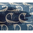thumbnail image 5 of oneOone Viscose Chiffon Navy Blue Fabric Abstract Bird Dress Material Fabric Print Fabric By The Yard 42 Inch Wide-06, 5 of 6