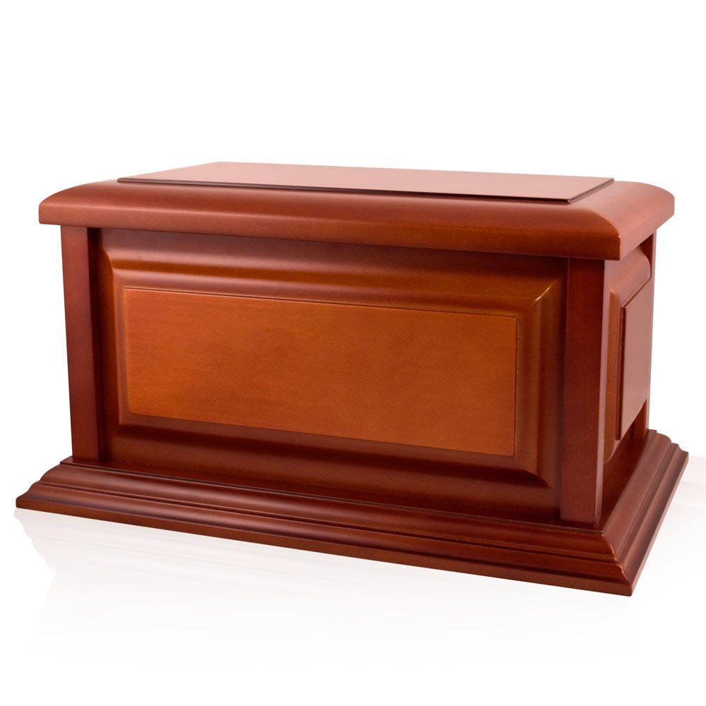 Perfect Memorials Large Traditional Cherry Wood Cremation Urn Walmart