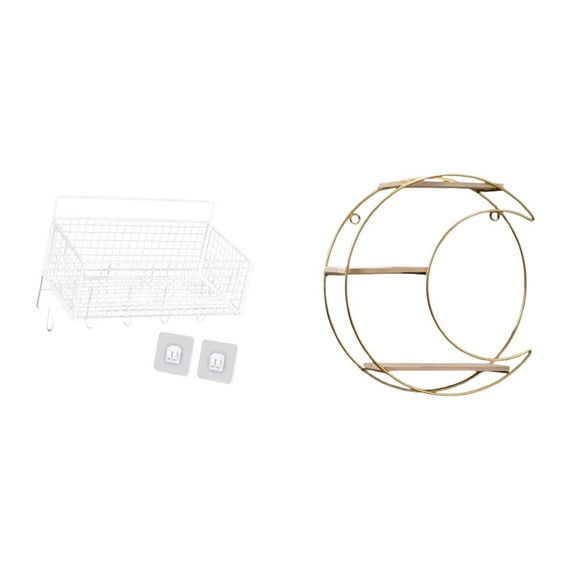 Estante De Pared Multifuncional Moderno Para Objetos De Colección Y Trofeos, Organizador De Exhibición Colgante Decorativo De Metal De 3 Niveles Que Ahorra Espacio.