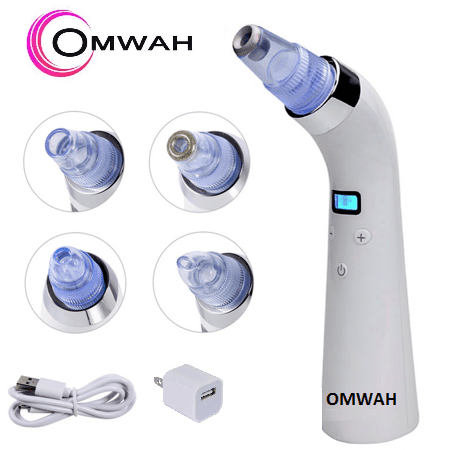 Blackhead & Acne Remover Pore Cleaner Vacuum Suction Beauty extractor Facial Exfoliating Kit LED 5 Watt for Men Women,  Extractor Tool Suction Cleaner