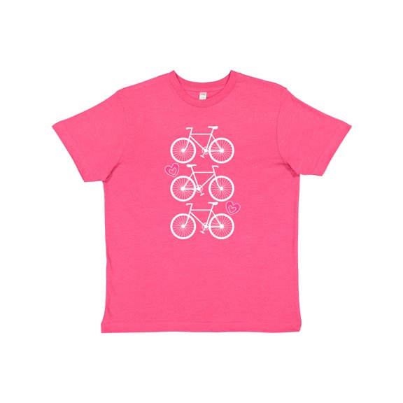 Inktastic Biking Bicycle Silhouette Youth T-Shirt