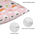 thumbnail image 3 of Pofeuu Cute Sushi (2) Print Double-sided plush pillowcase Square Throw Pillow Covers Pillows Cover for Living Room Bedroom Sofa Couch Cushion Cover（No pillow core）-26"x26", 3 of 7