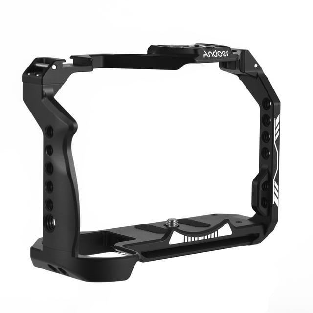 MistahaCamera Cage Aluminum Alloy Video Cage with Cold Shoe Mount Numerous 1/4 Inch