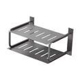 thumbnail image 3 of Lipstore 2 Layers Projector Shelf Wall Mount Aluminum for Office TV Boxes Living Room Gray, 3 of 8