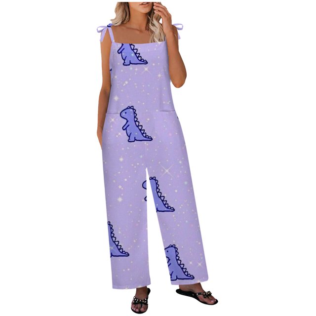 Birdeem Women Ladies Printed Summer Sleeveless Backless Loose Long Playsuits Rompers Jumpsuit