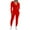 Red, variant on Women's Tracksuit Set Casual Zip Up Hoodie With Drawstring Pants Outfit For Daily Wear Comfortable Suit For Fall Winter Season Size S