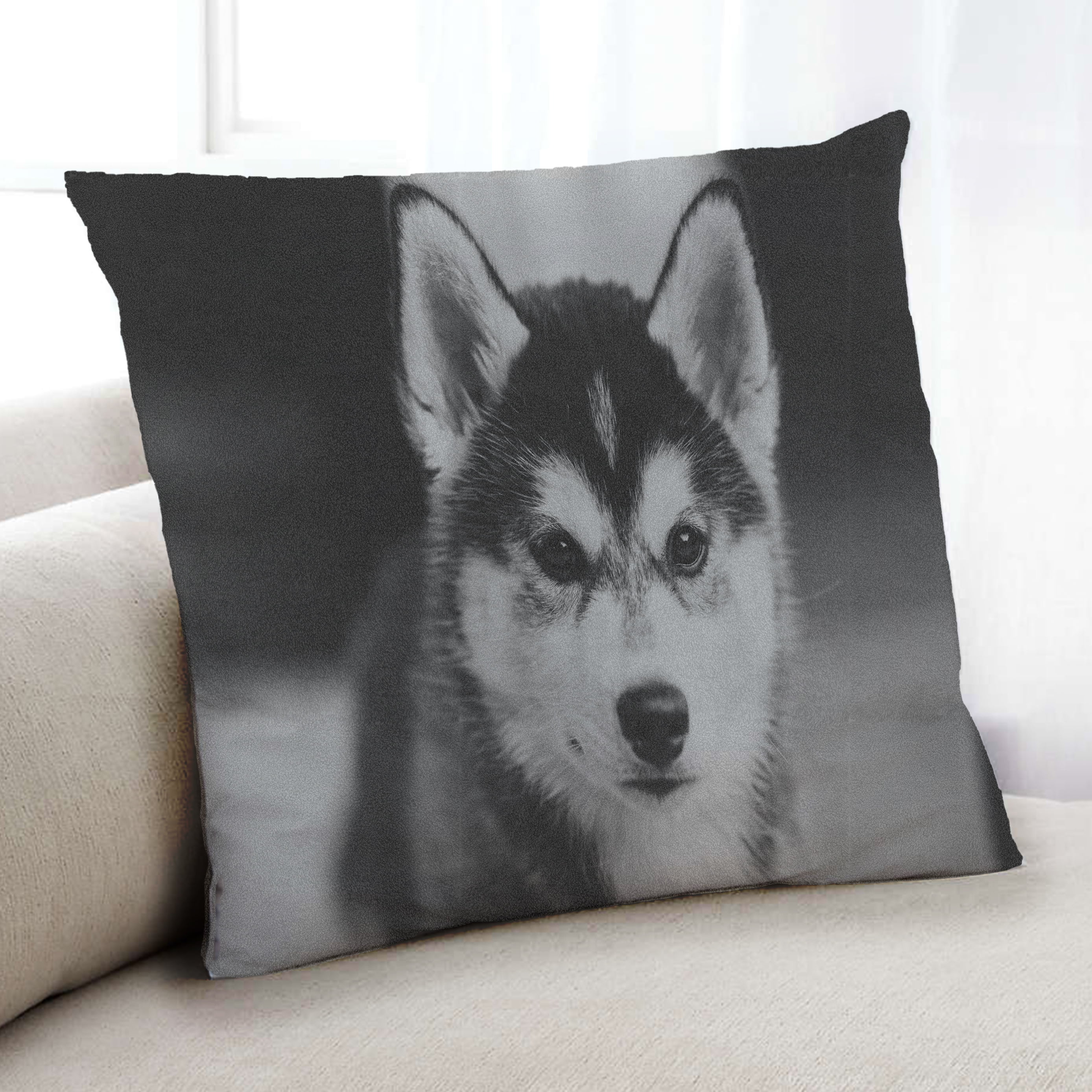 Alaskan Husky Throw Pillow Case Dog Puppy 